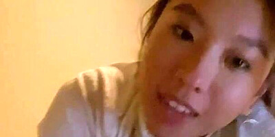 Pretty Asian Teen Sucks Black Cock