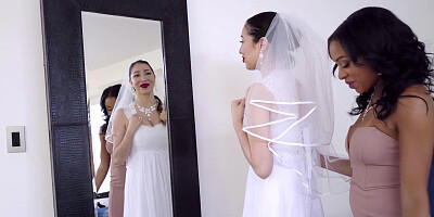 Maid Anya Ivy gives the groom one last fuck before his wedding