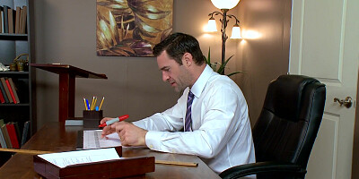 Principal Romi Rain slammed on teacher's desk