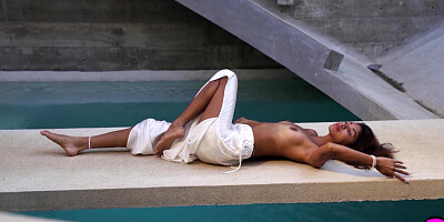 All natural Latina exposed stunning body