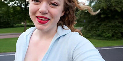 Busty Amateur Sarah Masturbates After Daily Exercise