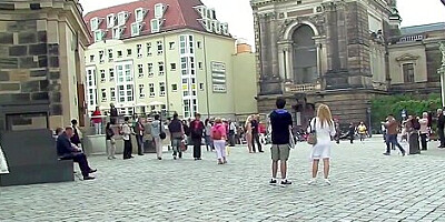Sweet Cat Gets Naked In Dresden - Public Nudity