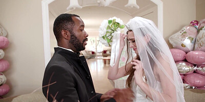 Hot bride fucks husbands black friends