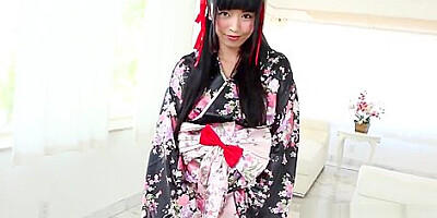 Geisha Marica Hase takes on big black cock!