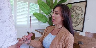 Lily Lane shows off her excellent cock sucking and riding skills