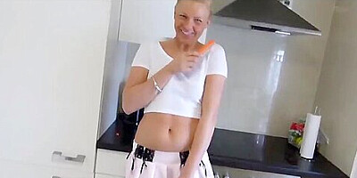 Fucking my Brother`s Wife in Kitchen with Creampie