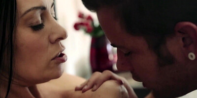 Stepmom Vanilla Deville tests stepson's suitability for fuck