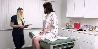 Sexy short haired patient wants doctors dick