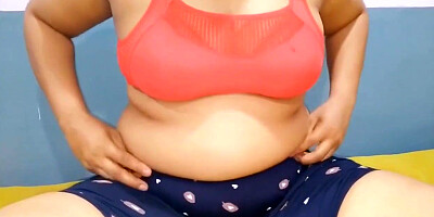 Chubby Nepal Milf Nima shows off and masturbates
