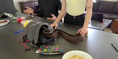 Piper June - Busty Step Sister Masturbates &amp, Plays With To Shirk Chores