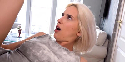 Self acceptance and shameless fucking with a blonde thot