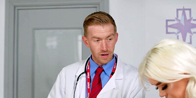 Dr. Danny D drills a beautiful throat Gina Varney with his cock
