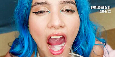 Min Galilea - 1st Bukkake Cumshot Compilation