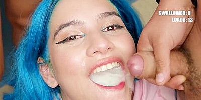 Min Galilea - 1st Bukkake Cumshot Compilation