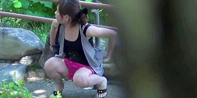 Asians squat and piss