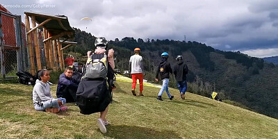 This is my first-ever Time Paragliding, a Stranger Manages my Obese in the Air!