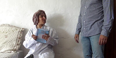 This Turkish doctor is SHOCKED!!! I take out my big cock in front of her.