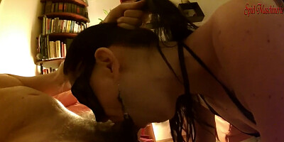 POINT OF VIEW Assfucking nutting, caboose to throat gargle crampie