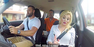 Katy Jayne In Big facial finish for posh examiner