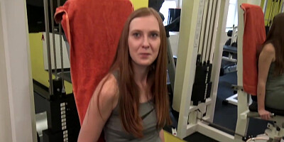 HUNT4K. Sex for money in gym is the way beauty wanted to end day