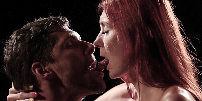 Man makes sure Kattie Gold is thoroughly pleased and satisfied with his moves