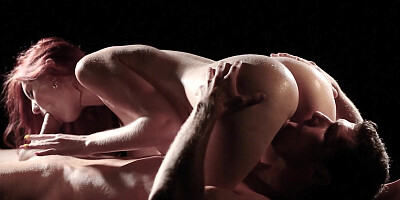 Man makes sure Kattie Gold is thoroughly pleased and satisfied with his moves