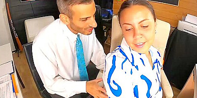 Massage for my female coworker in office