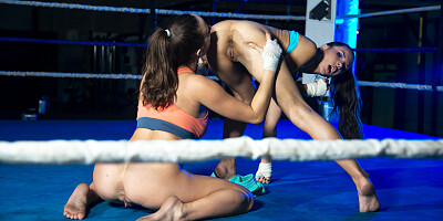 Ashley Adams and Milana Ricci fucking in the ring