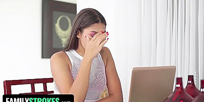 Michelle Anderson In Latina Step Sister Offers Her Teen Pussy To Step Brother