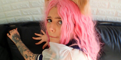 Pink-haired cutie Rainy Storm gets screwed in POV