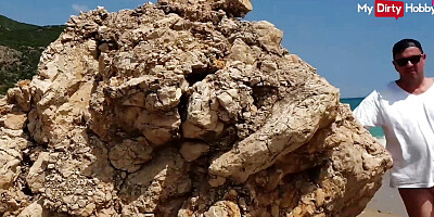 JuliaPink sucks cock while being watched at the beach - MyDirtyHobby