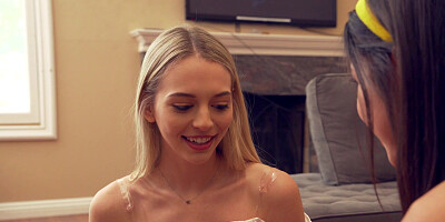 Kylie Rocket and her friend Lily Larimar seduce stepbro