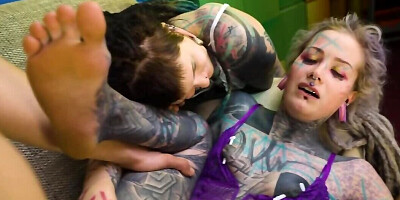 Young man makes tempting emo-teen feel his solid cock in tushies