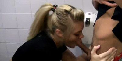 Tasty penis gets licked, kissed, and sucked by amateur blonde