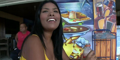 Latina with amazing breasts is getting her pussy screwed