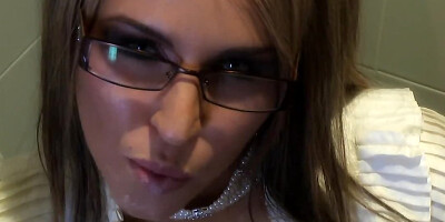 Cock sucking babes are having some fun with massive shafts