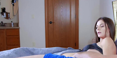 Pornstar has no husband but stepson to be nailed by in the night