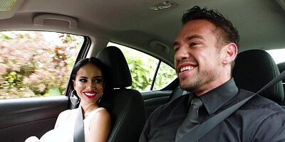 A bimbo with a fine round ass is on the sofa, getting her wet pussy fucked