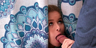 Tiny cutie cheats on boyfriend with his busty stepmother