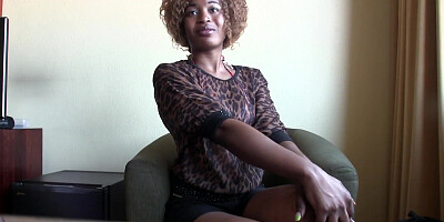 PLUS-SIZE African Sweetie Asks for BWC Multiracial Audition Oral Pleasure