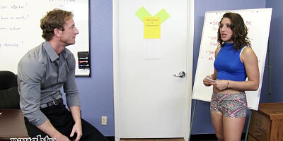 Teacher fucks big ass horny college student Abella Danger - Naughty America