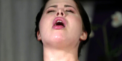 Baby Amy Red gets horny and rides the masseur's cock