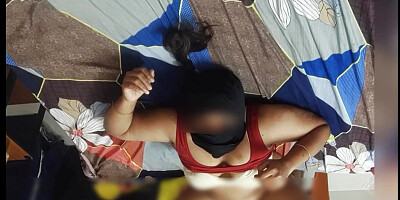 Indian housewife Visaakaa hot big tities in red blouse and white bra fucked