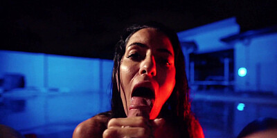 Coco Bae shows off her amazing cock sucking skills in POV