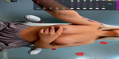 Chesty doll, Alyonaqueen is permanently doing mischievous stuff in front of the camera and liking it