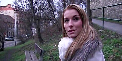 Seducing bitch in public