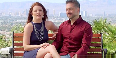 Busty wives go topless while they meet and greet in the backyard