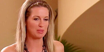 Hot swingers Nina and Andres engage in action before heading to the party