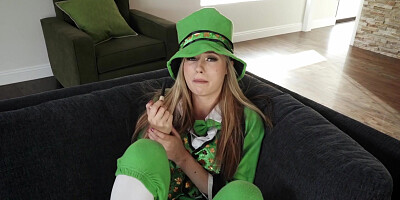 Cute leprecon gets caught stealing sex toys