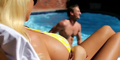 HD - PureMature Busty Summer Brielle blasted by dick by the pool